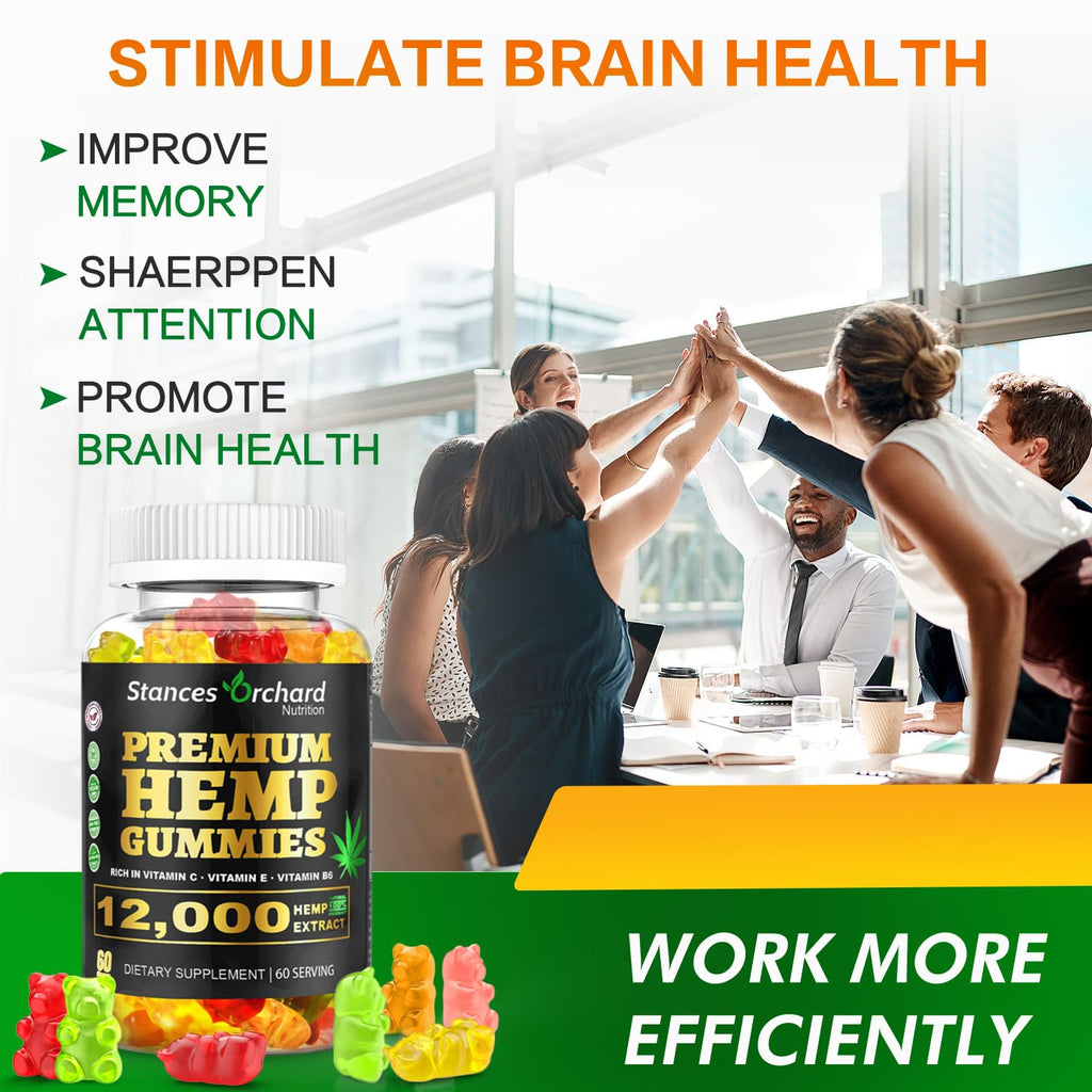 Sugar Free Vegan Hemp Gummies 60 Count M78055