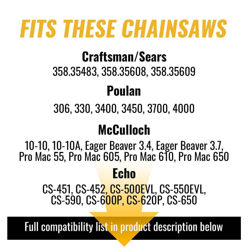 3 Pack 24 Inch Chainsaw Chain 81 Drive Links I255