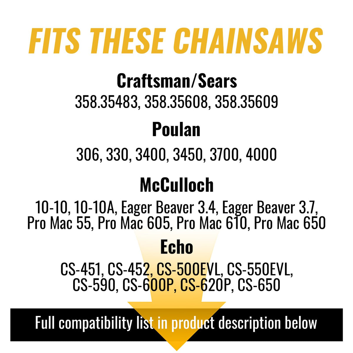 3 Pack 24 Inch Chainsaw Chain 81 Drive Links I255