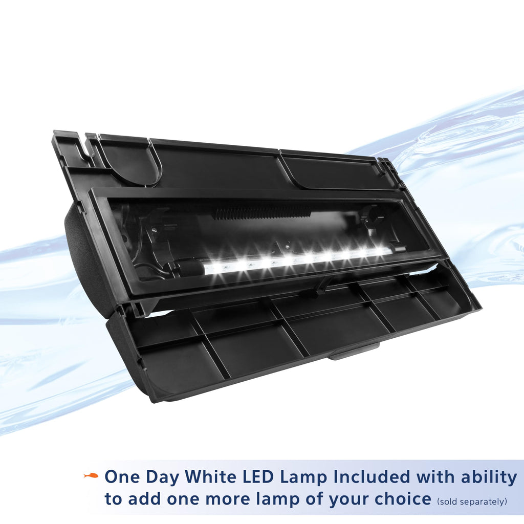Black 20 Inch LED Aquarium Hood Y70346
