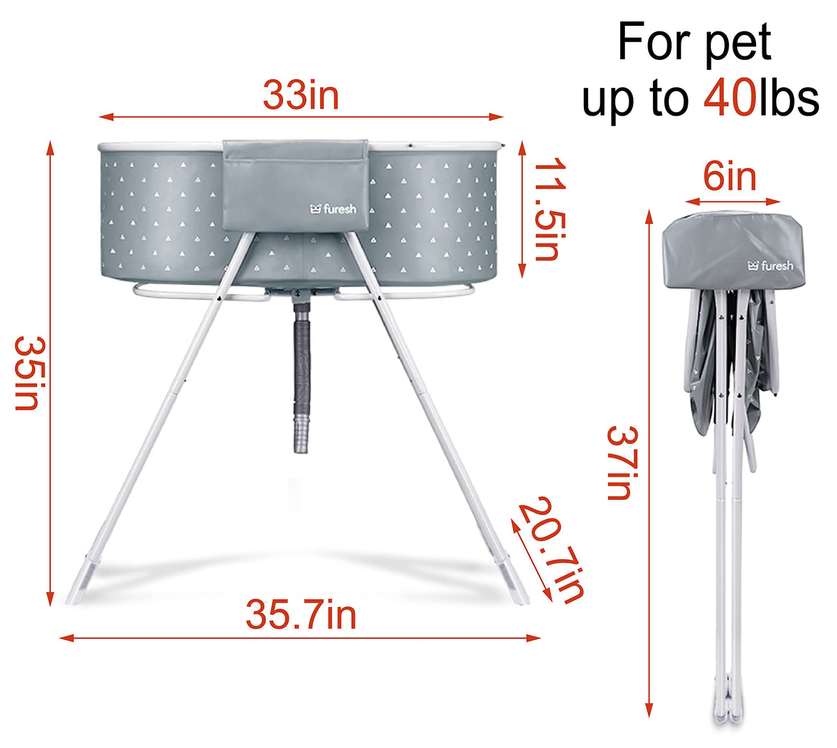 Portable Foldable Dog Bathtub C9628
