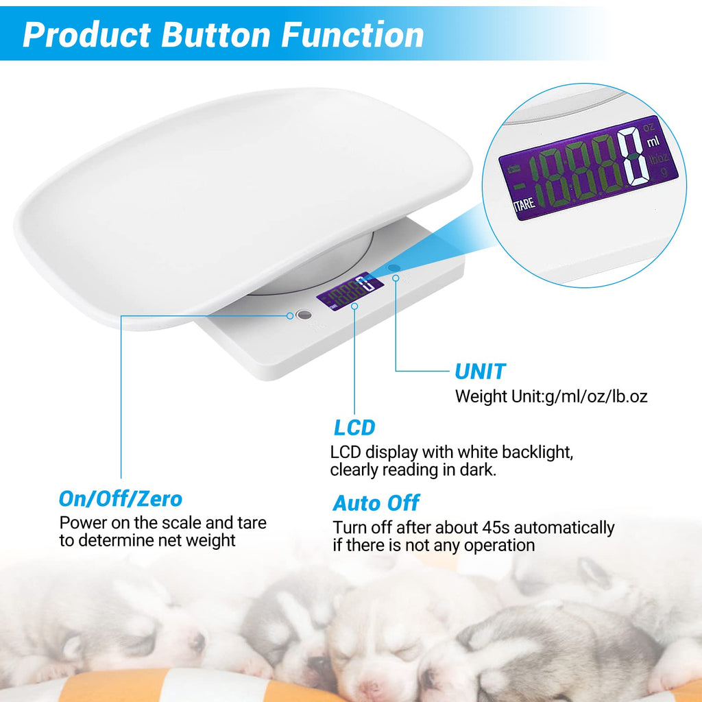 Digital Pet Scale with Tape Measure A8521