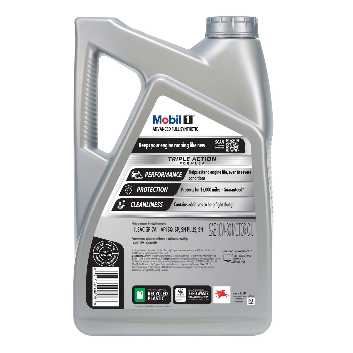 Full Synthetic 10W-30 Motor Oil 5 Quart V96177