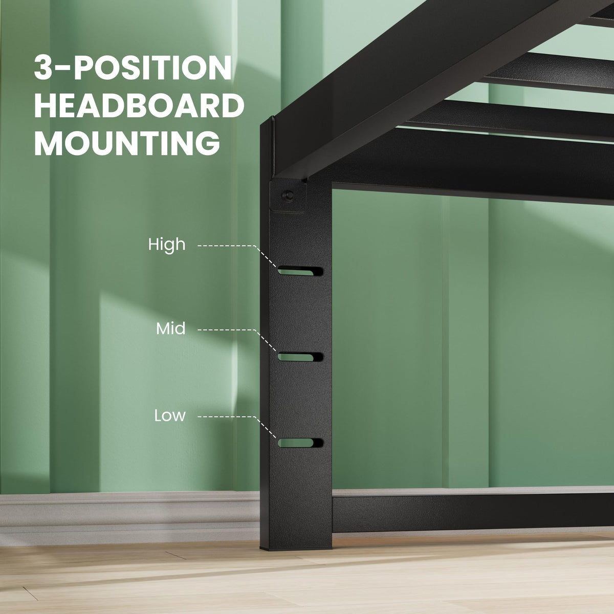 14 Inch Heavy Duty Twin Metal Bed Frame L650