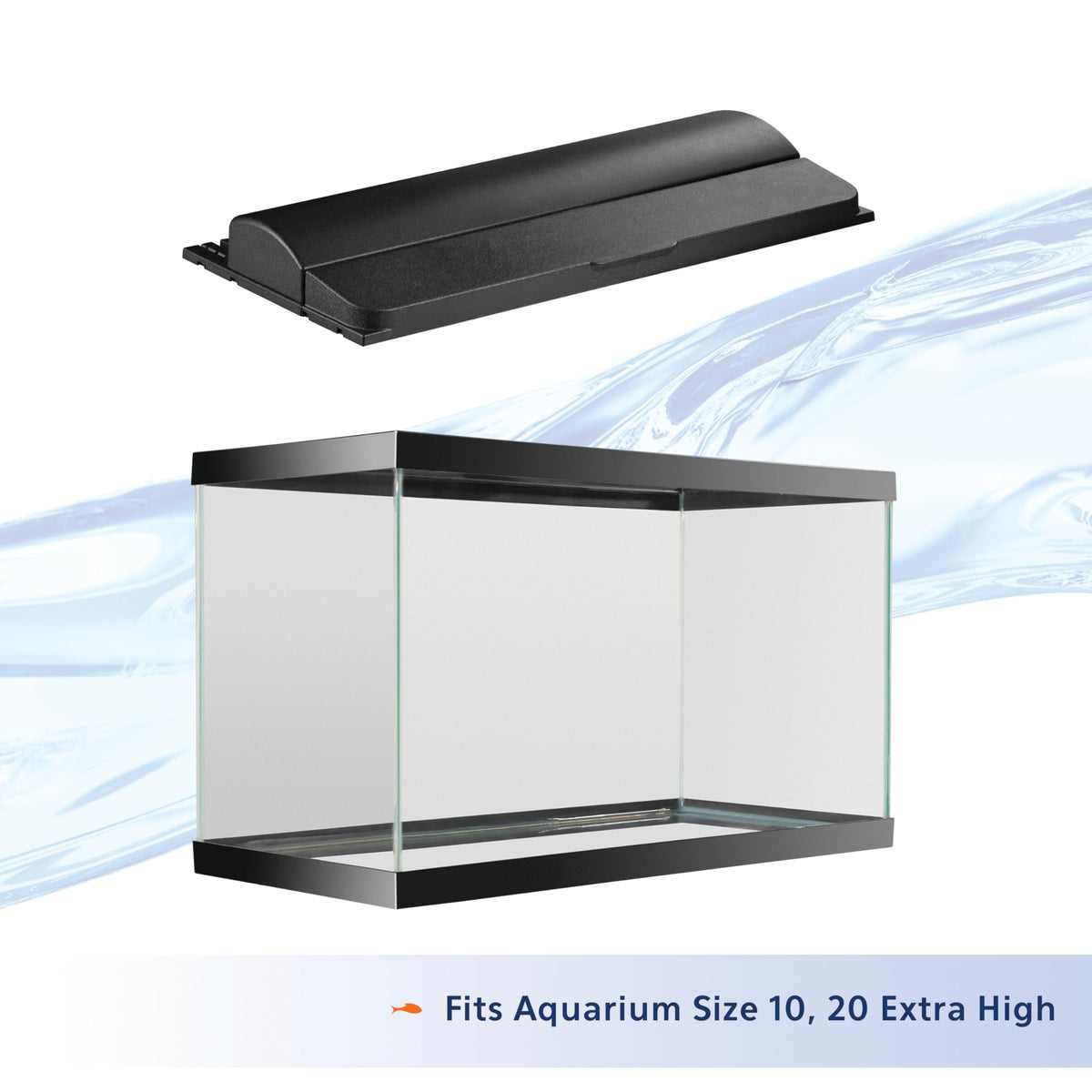 Black 20 Inch LED Aquarium Hood Y70346