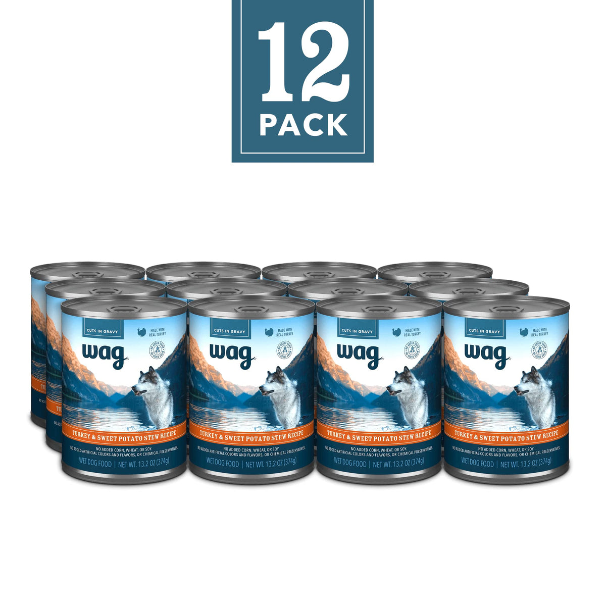 Turkey & Sweet Potato Recipe Canned Dog Food 13.2 oz Can Pack of 12 G41229