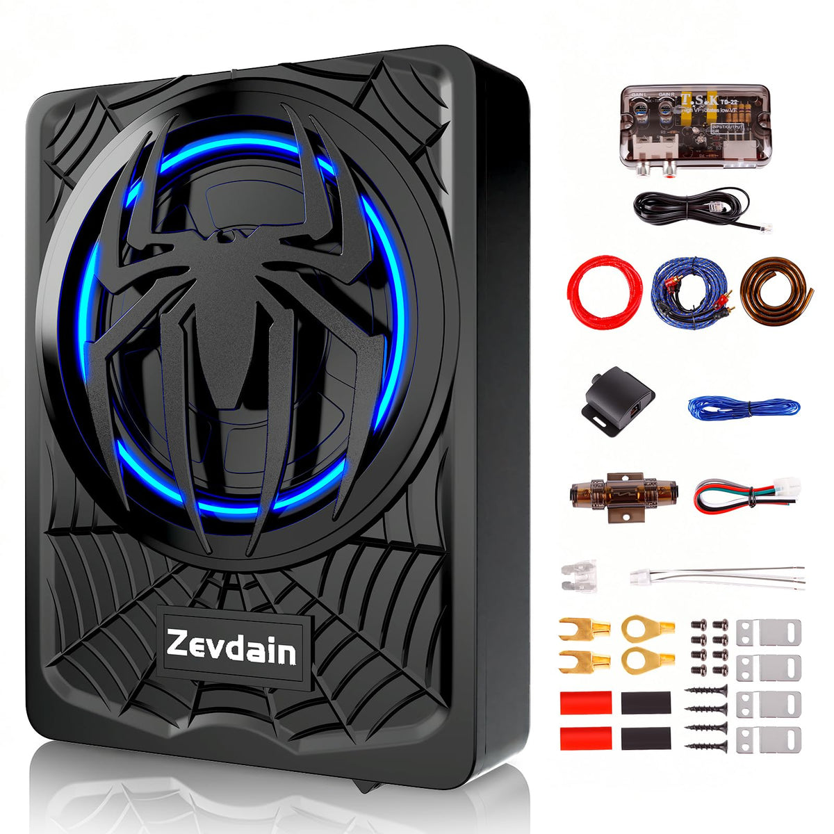 1200w Underseat Subwoofer with Amp Q947