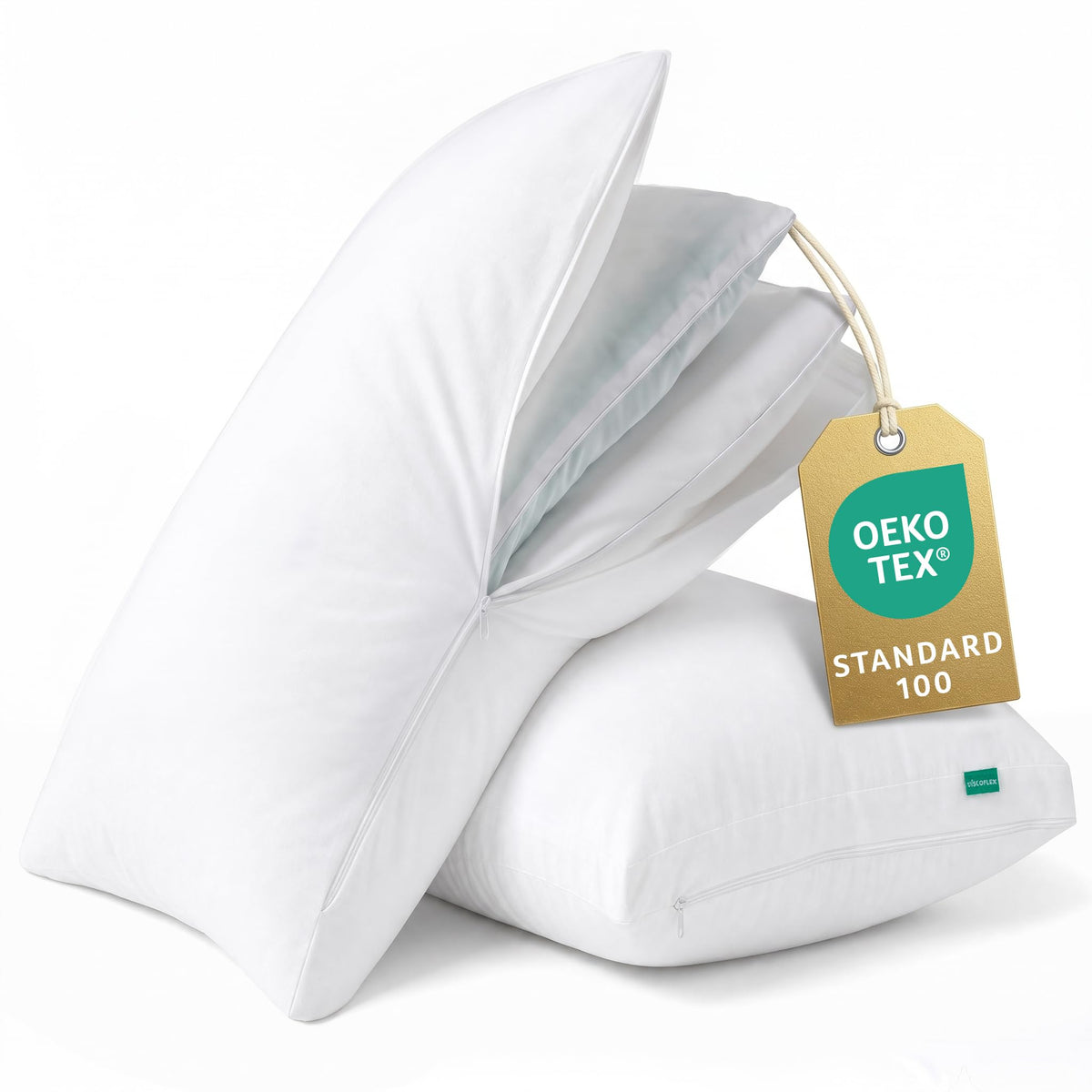 King Size Set of 2 Adjustable Memory Foam Bed Pillows M79809