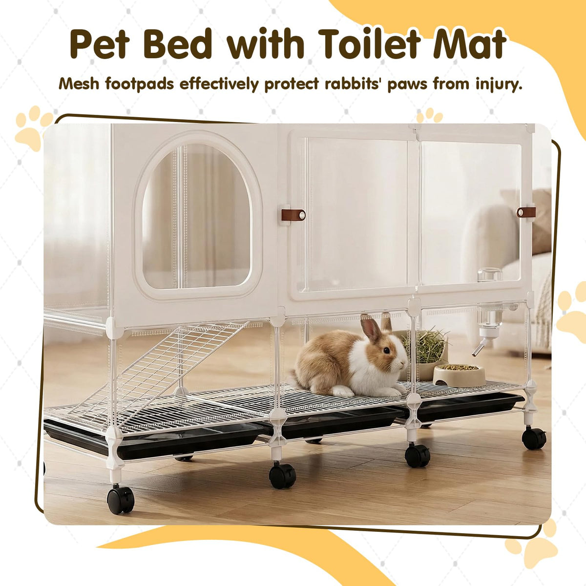 2-Tier Pet House Cage with Pull Out Tray D12821