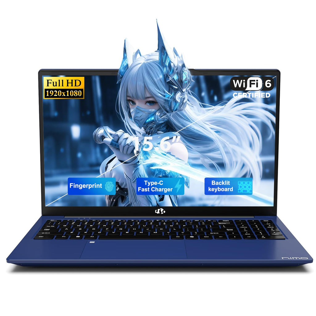 15.6" FHD Laptop, Intel 4 Cores, 8GB RAM, 256GB SSD J835