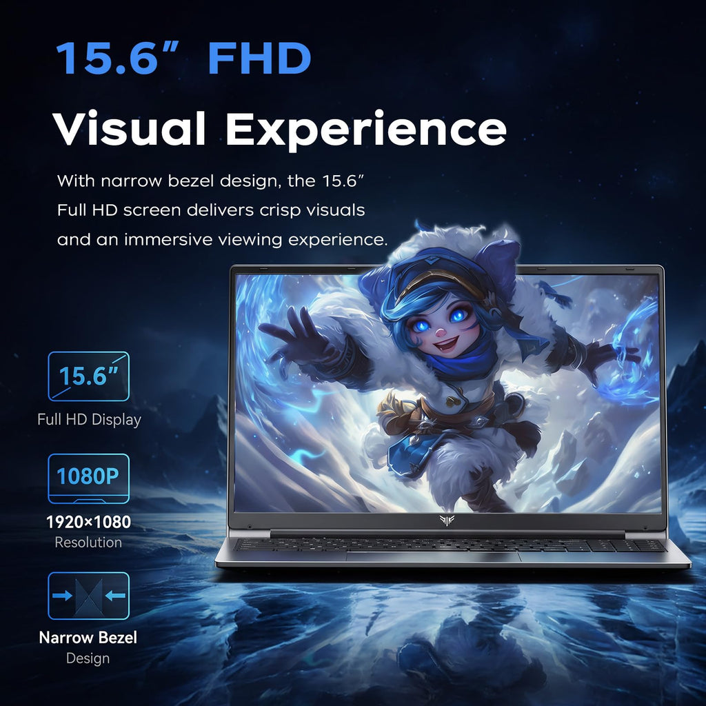 Laptop with Intel i3 Processor, 8GB RAM 256GB SSD, 15.6" FHD Display R782