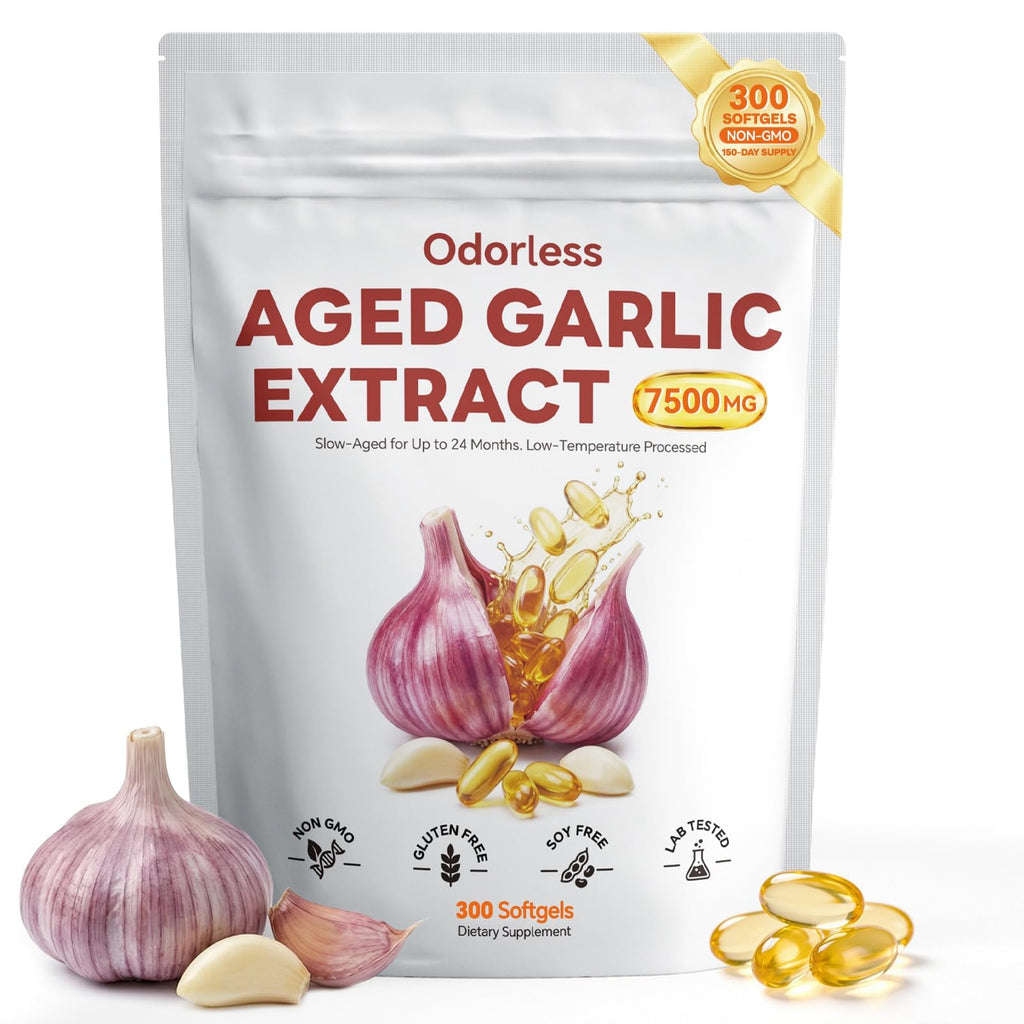 Odorless Aged Garlic Extract Softgels 300 Count O491847