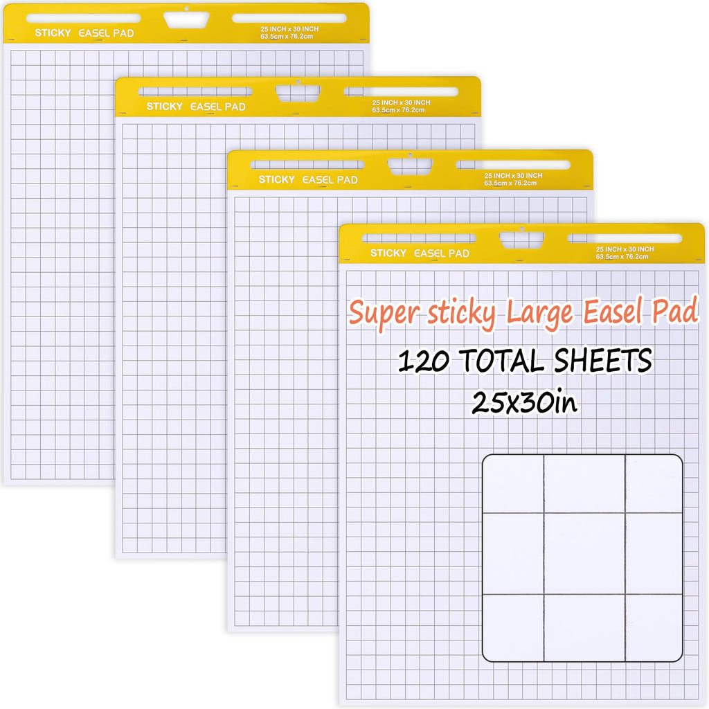Chart Paper Grid Sticky Easel Pad Y72438