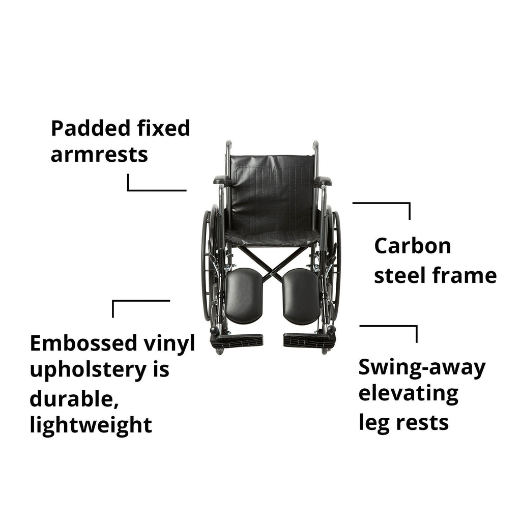 Black 18 in Wheelchair D1820