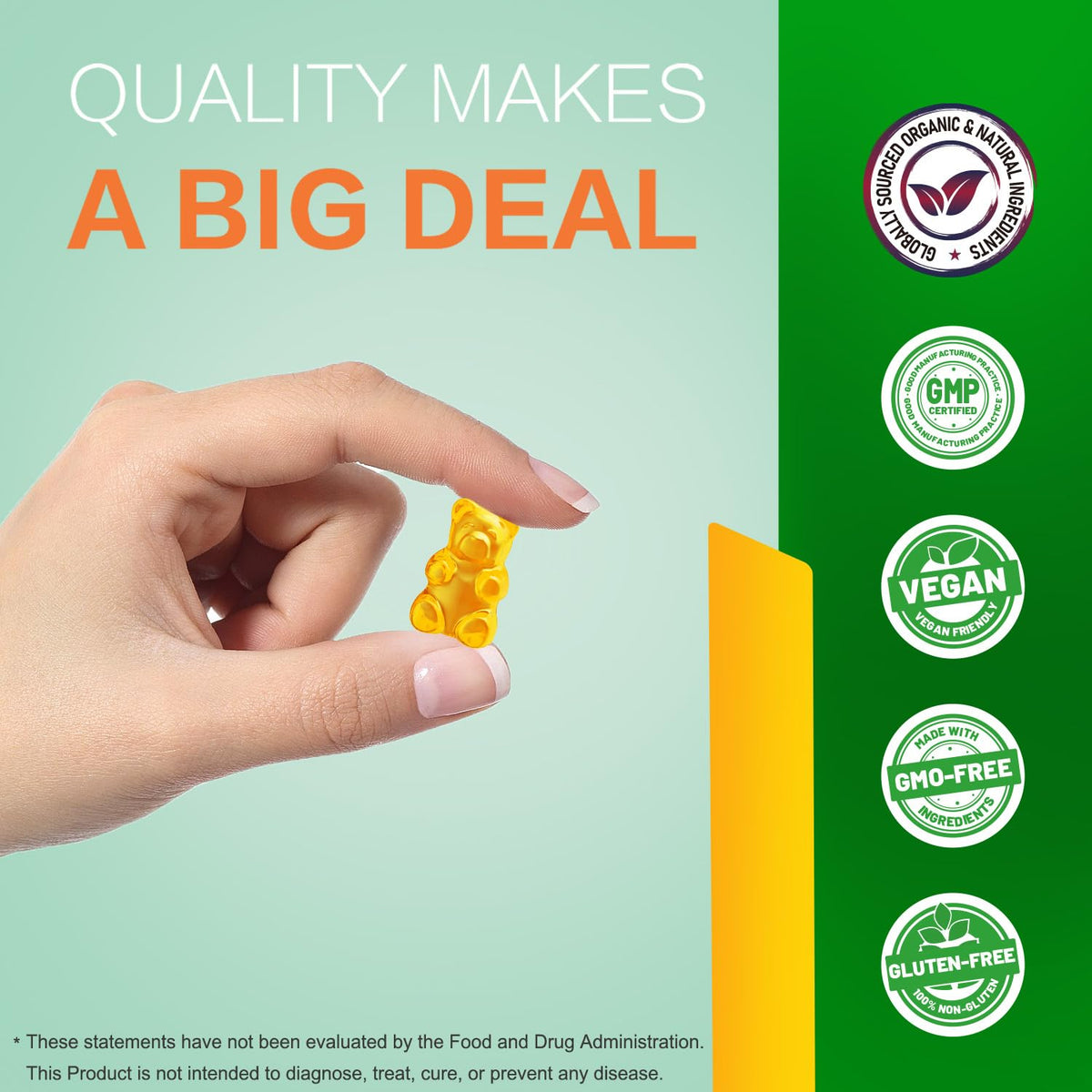 Sugar Free Vegan Hemp Gummies 60 Count M78055