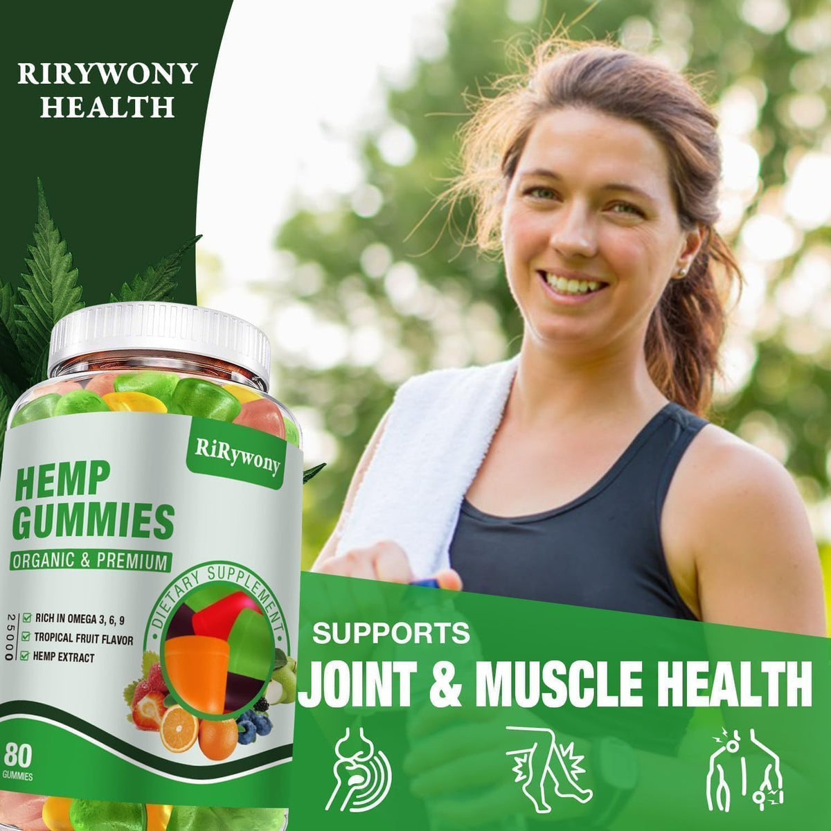 Hemp Gummies 3 Packs 240 Counts O637106