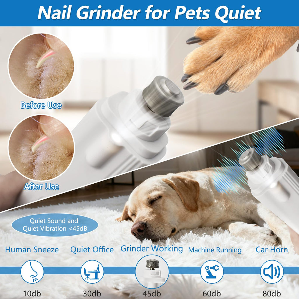 2-in-1 LED Pet Nail Clipper & Grinder with Lights D583