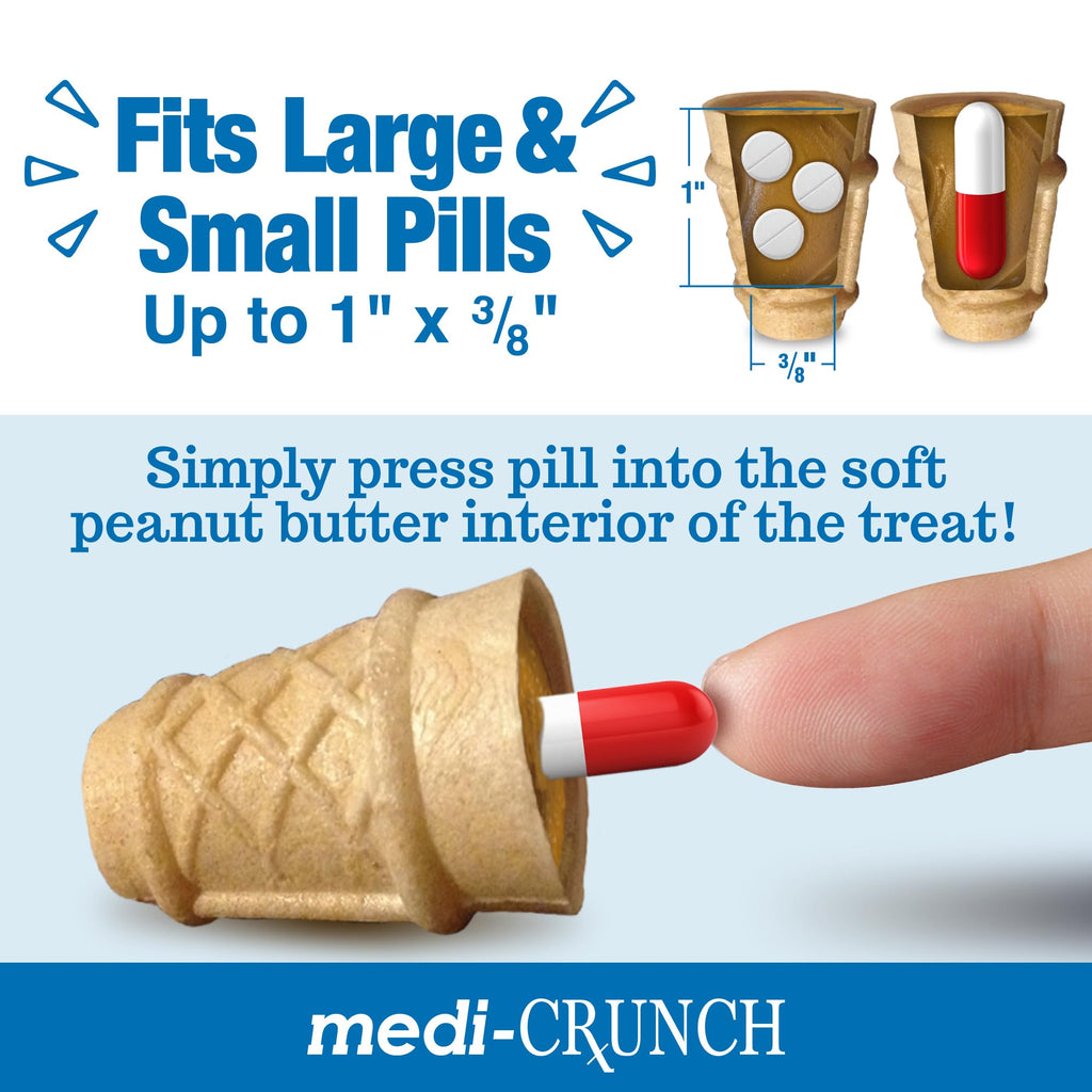 Peanut Butter Dog Pill Treats 30 Count T233