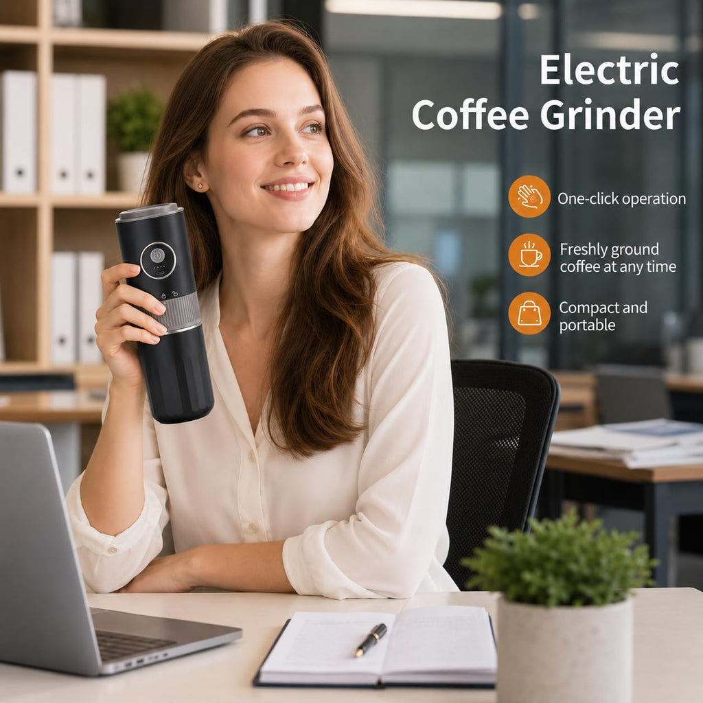 Portable Electric Coffee Grinder and Brewing Kit O5250