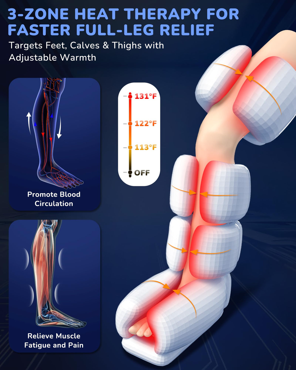 Leg Compression Massager with Heat H13061