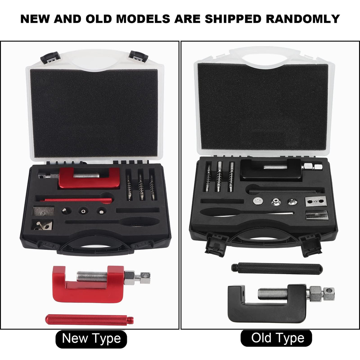 Motorcycle Chain Breaker Tool Set, 12-Piece Riveting Kit Q678