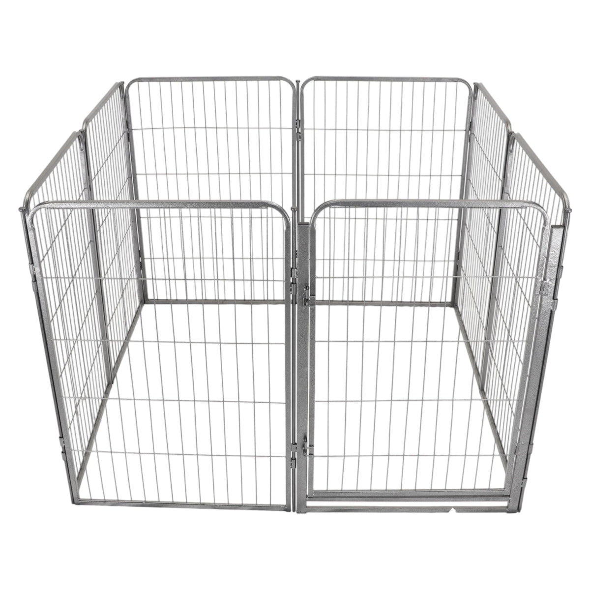 24 inch 8 Panel Portable Grey Metal Pet Playpen U347875