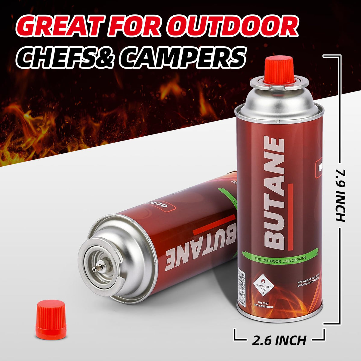 28 Pack Butane Fuel Canister D518