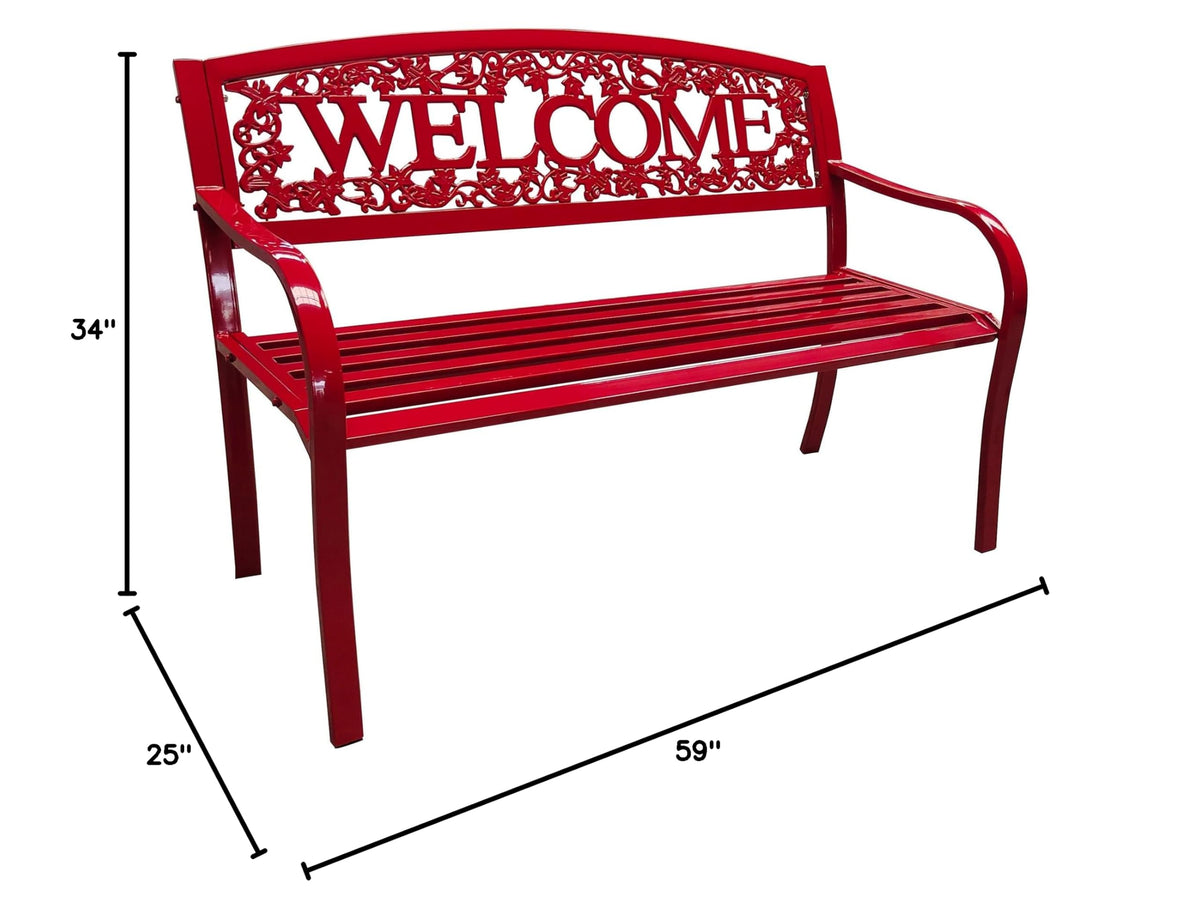 Metal Welcome Bench Q45257