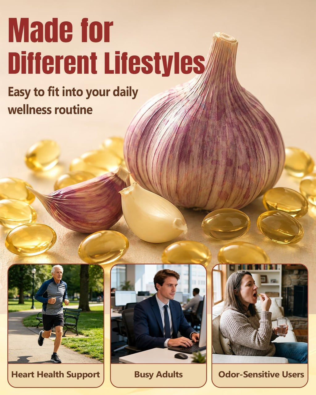 Odorless Aged Garlic Extract Softgels 300 Count O491847