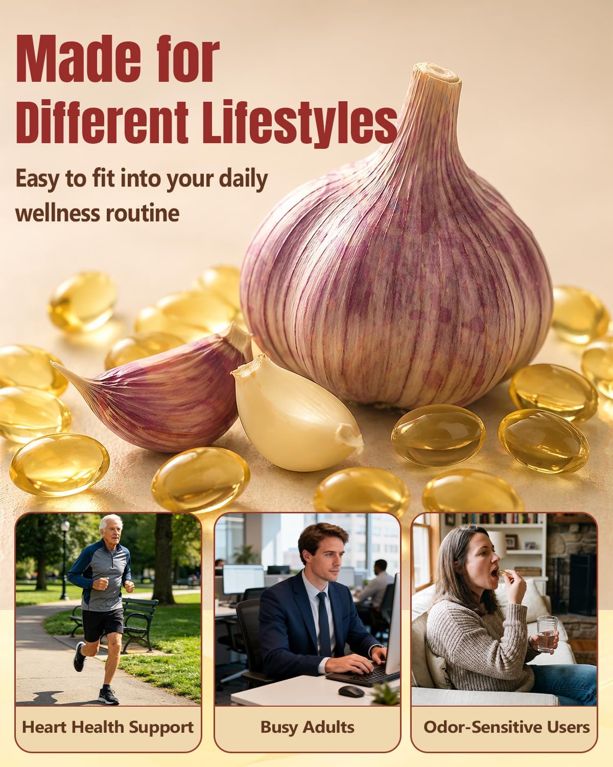 Odorless Aged Garlic Extract Softgels 300 Count O491847
