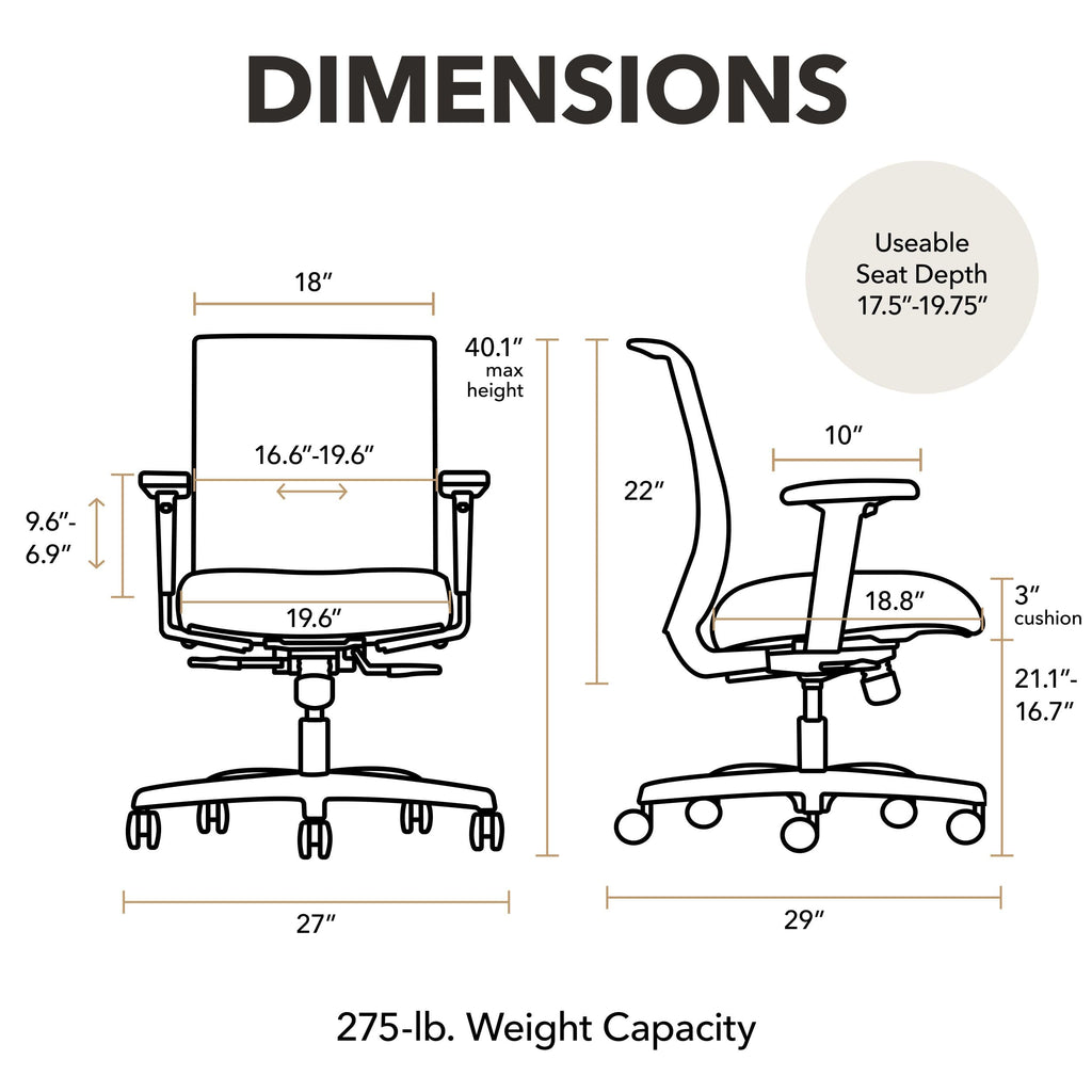 Apricot Ergonomic Office Chair I380