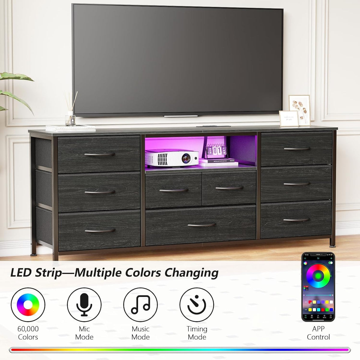 55" 9 Drawer Dresser P927596