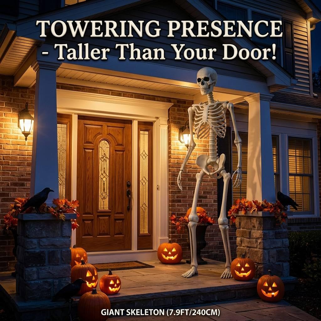 7.9FT Life Size Posable Skeleton L9653