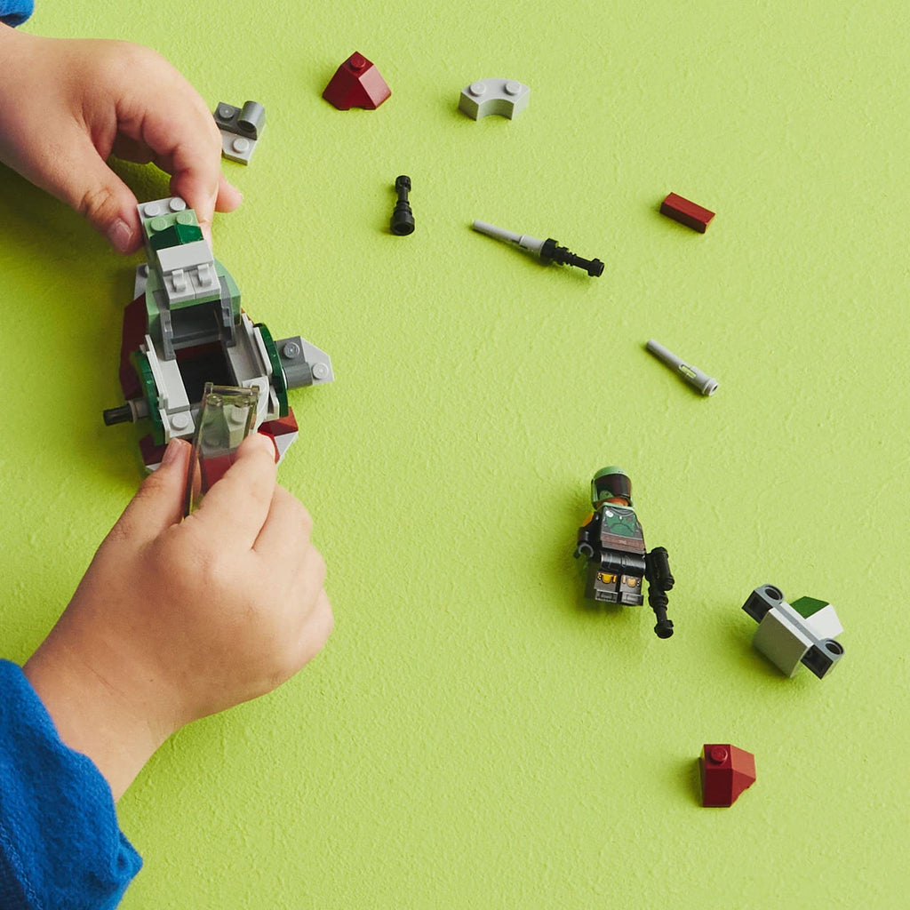 Building Toy Vehicle with Adjustable Wings and Flick Shooters B6451