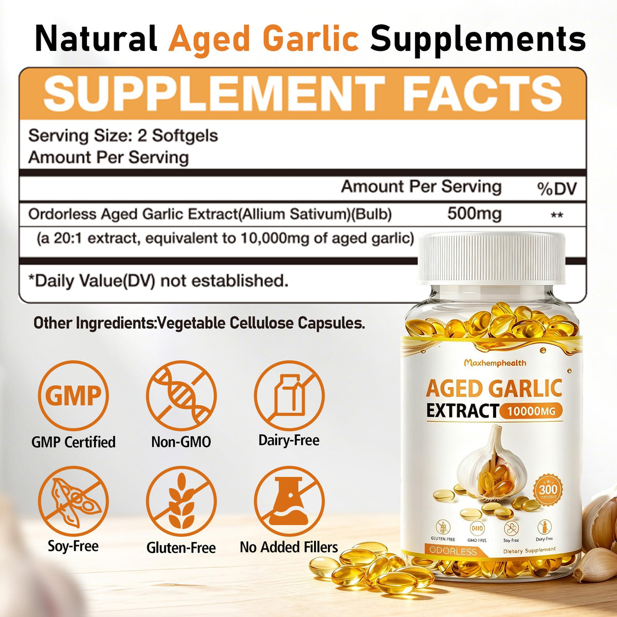 Aged Garlic Extract 300 Softgels C211