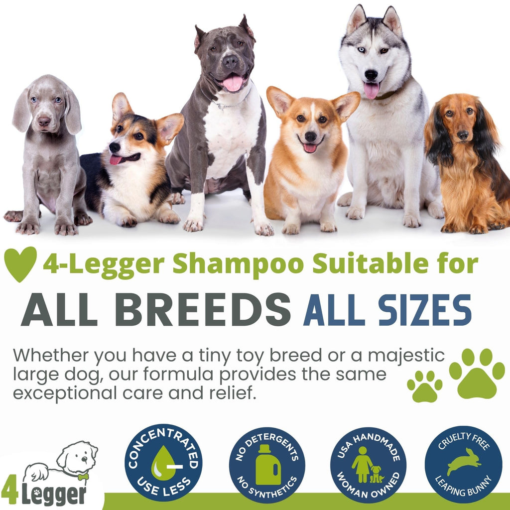 Certified Organic Hypoallergenic Dog Shampoo with Aloe and Lemongrass 16 oz R7354