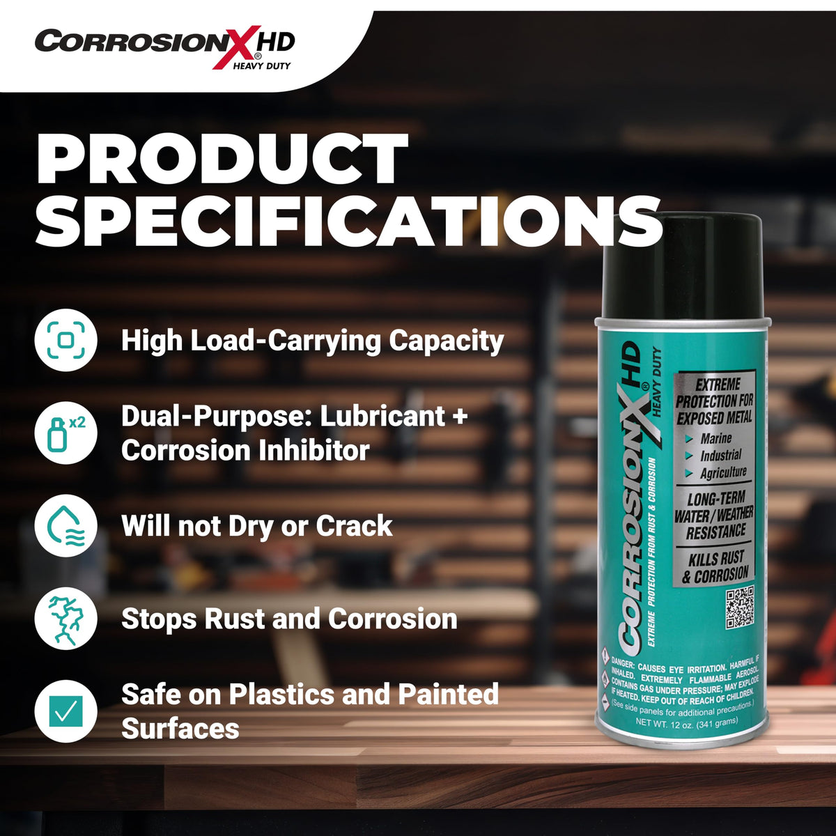 Heavy Duty Anti Rust Spray 12oz Aerosol E37290