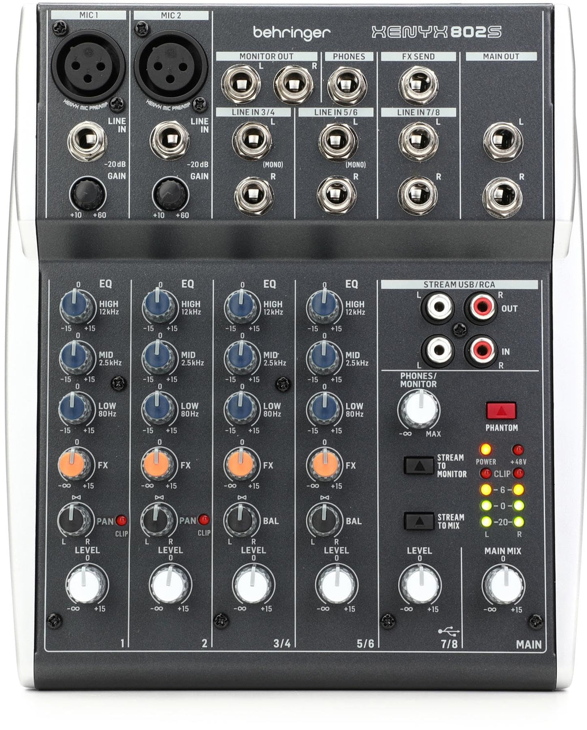 Analog 8-Input Mixer with USB Streaming Interface U33367