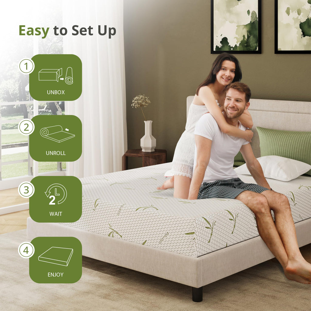 Full Size 8 Inch Medium Firm Memory Foam Mattress M429983