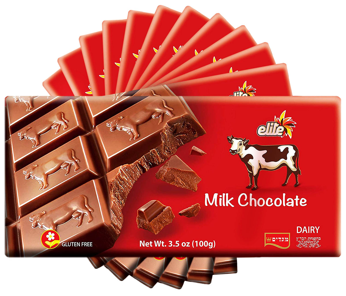 Milk Chocolate Bars 3.5oz 12 Pack Gluten Free K8644