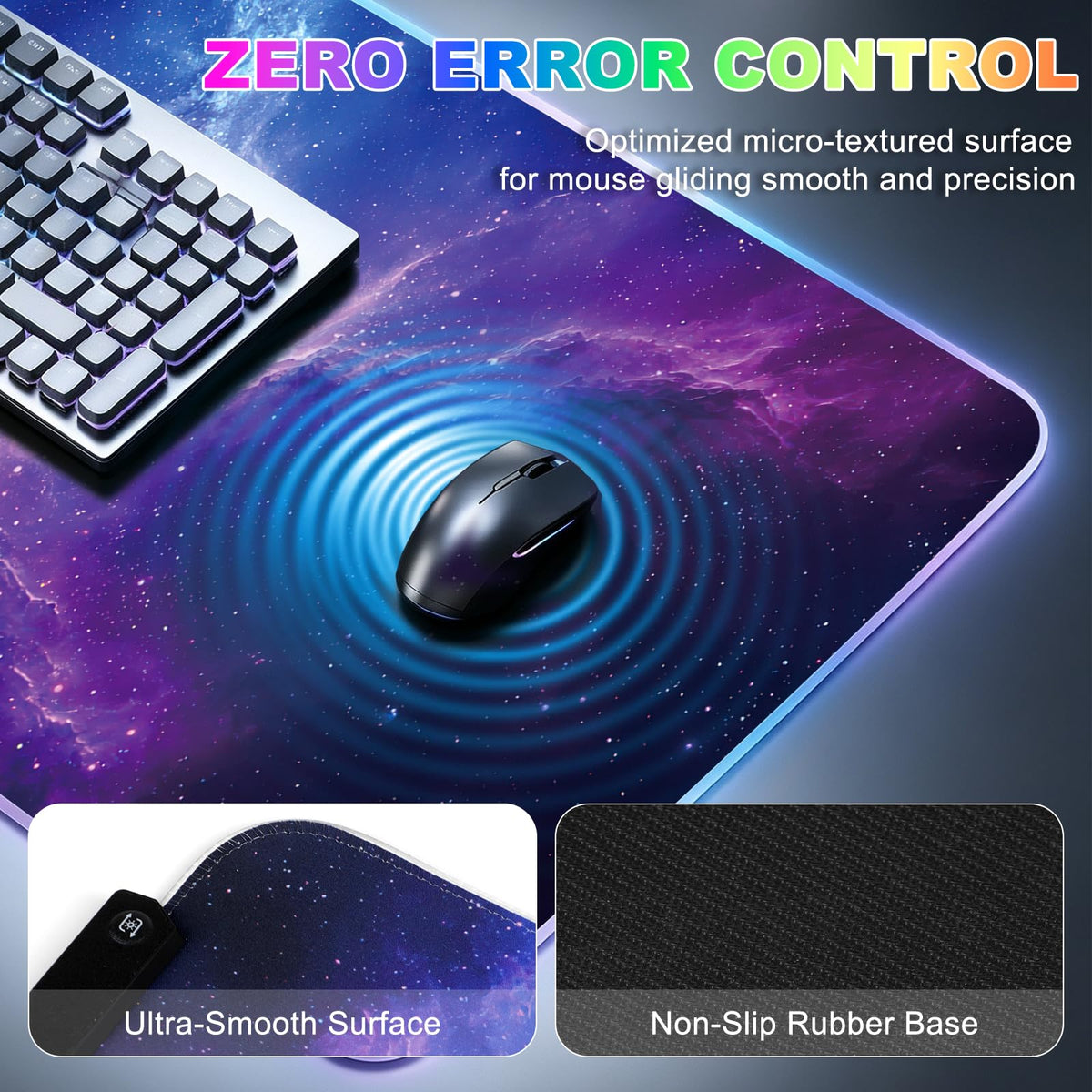 RGB LED Gaming Mouse Pad J26670