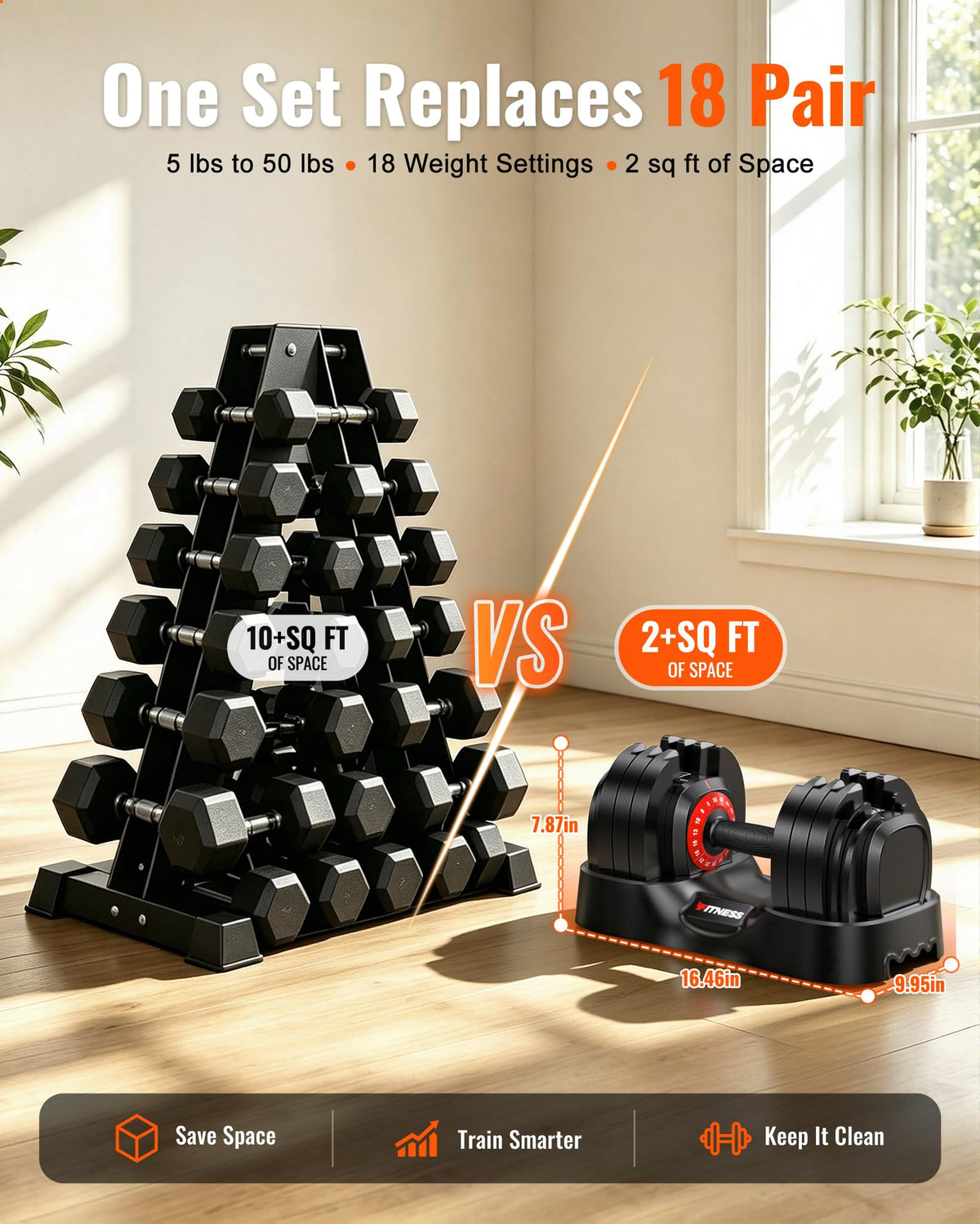 Adjustable Dumbbell Set J7107