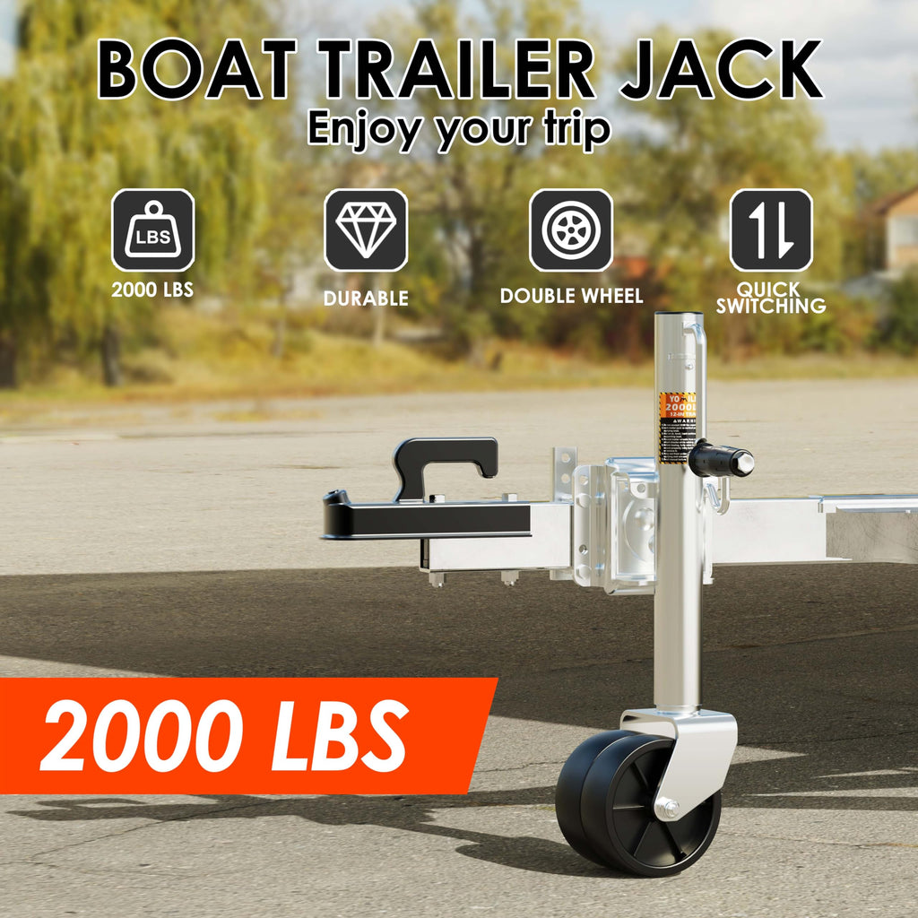 2000 lbs Dual Wheel Trailer Jack S4252