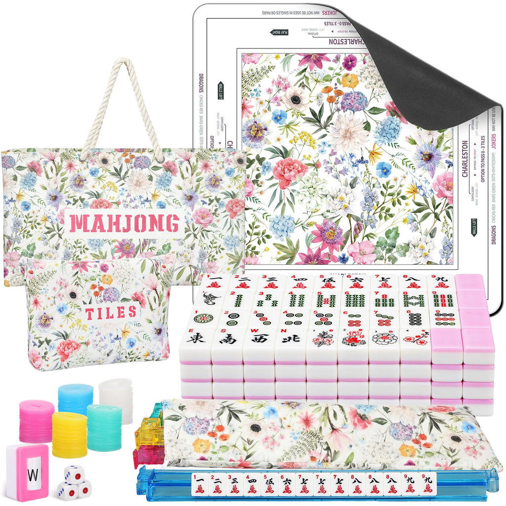 179 Pcs American Mahjong Tiles Set with Bags G107