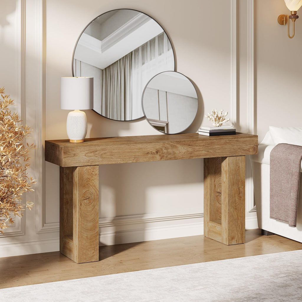 63-Inch Wooden Rectangular Console Table T364