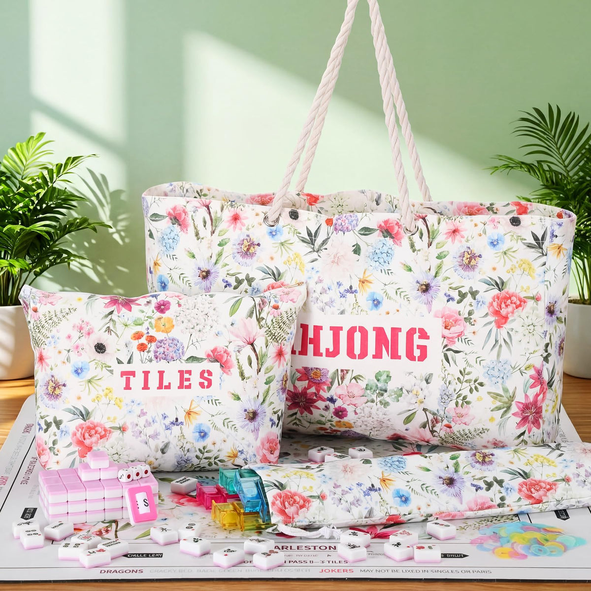 179 Pcs American Mahjong Tiles Set with Bags G107