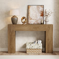 43-Inch Light Oak Brown Wood Console Table I5509