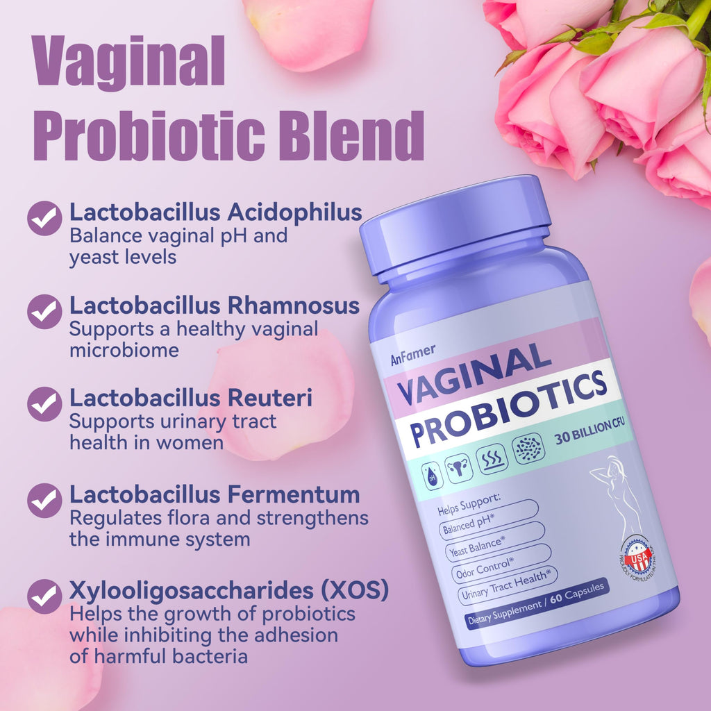 Probiotics for Women with Prebiotics & Lactobacillus Blend 30 Billion CFU, 60 Capsules C797