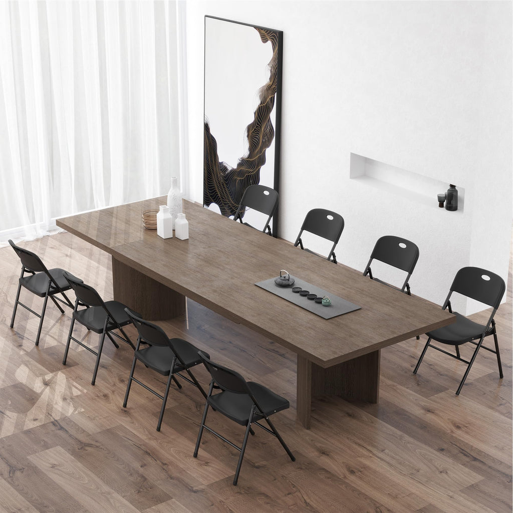 Folding Chairs Set of 10 Black U45402