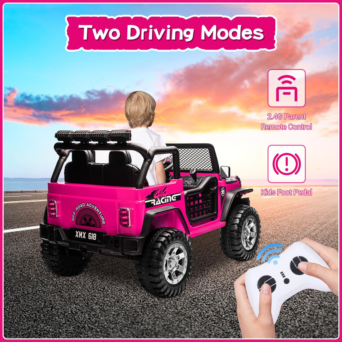 2 Seater Electric Car for Kids with Parent Remote B944884